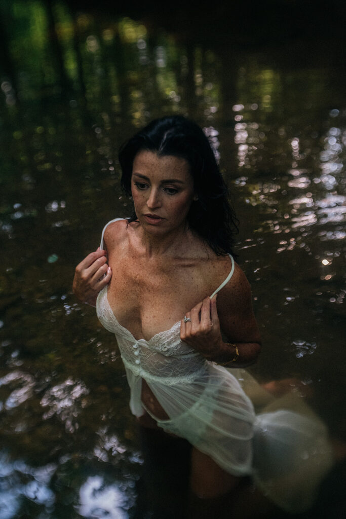 A visual love letter to the divine feminine—soft, strong, sacred. These fine art boudoir portraits were captured using 35mm, 120mm, and Polaroid film to honor the raw, tactile beauty of real moments. Each image holds space for embodiment, rest, and the quiet power of returning home to yourself. Whether you’re navigating motherhood, reclaiming your voice, or simply ready to be seen as you are—this is an invitation.  Photographed by Kristen Hammock, a fine art boudoir photographer in Durham, NC specializing in soulful, film-based storytelling for women ready to embrace their divine feminine.