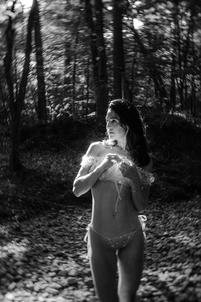 This fine art boudoir gallery is a celebration of the divine feminine—an exploration of softness, power, and presence. Photographed exclusively on 35mm, 120mm medium format, and Polaroid film, each image reflects the timeless beauty of analog photography and the tactile intimacy it brings. This is more than a photoshoot—it’s a luxury, high-touch experience designed for women who are ready to reconnect with their bodies, creativity, and sense of self.  Captured by Kristen Hammock, a Durham, NC fine art boudoir photographer specializing in emotional, film-based portraiture that centers the female gaze and honors every phase of womanhood.