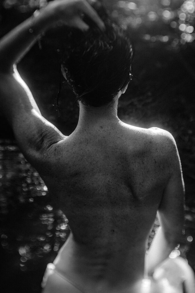 This fine art boudoir gallery is a celebration of the divine feminine—an exploration of softness, power, and presence. Photographed exclusively on 35mm, 120mm medium format, and Polaroid film, each image reflects the timeless beauty of analog photography and the tactile intimacy it brings. This is more than a photoshoot—it’s a luxury, high-touch experience designed for women who are ready to reconnect with their bodies, creativity, and sense of self.  Captured by Kristen Hammock, a Durham, NC fine art boudoir photographer specializing in emotional, film-based portraiture that centers the female gaze and honors every phase of womanhood.