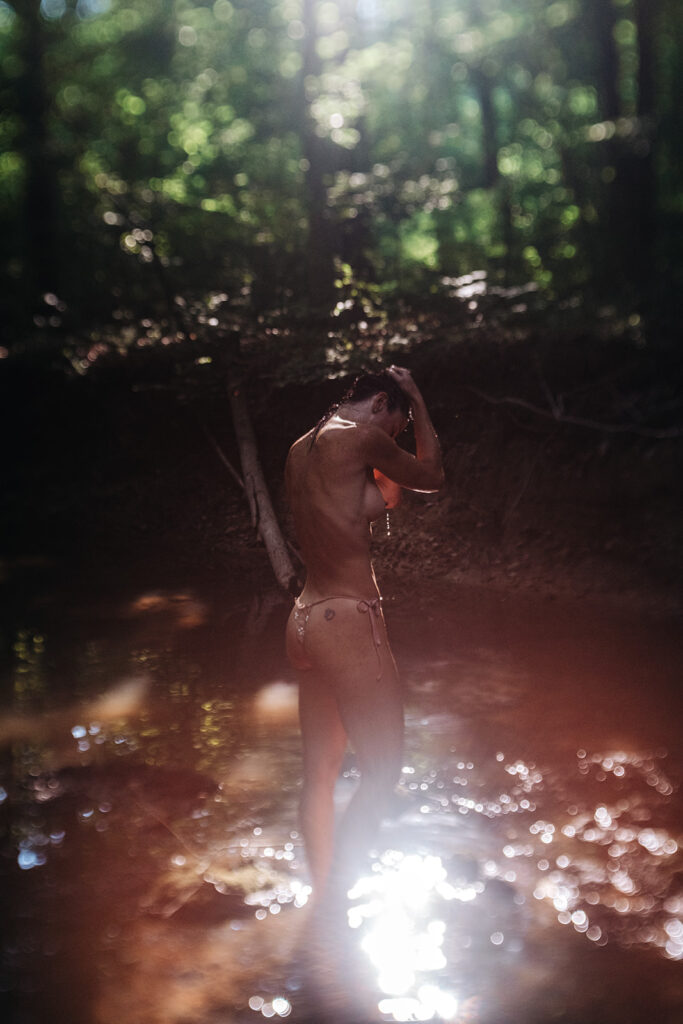 This fine art boudoir gallery is a celebration of the divine feminine—an exploration of softness, power, and presence. Photographed exclusively on 35mm, 120mm medium format, and Polaroid film, each image reflects the timeless beauty of analog photography and the tactile intimacy it brings. This is more than a photoshoot—it’s a luxury, high-touch experience designed for women who are ready to reconnect with their bodies, creativity, and sense of self.  Captured by Kristen Hammock, a Durham, NC fine art boudoir photographer specializing in emotional, film-based portraiture that centers the female gaze and honors every phase of womanhood.